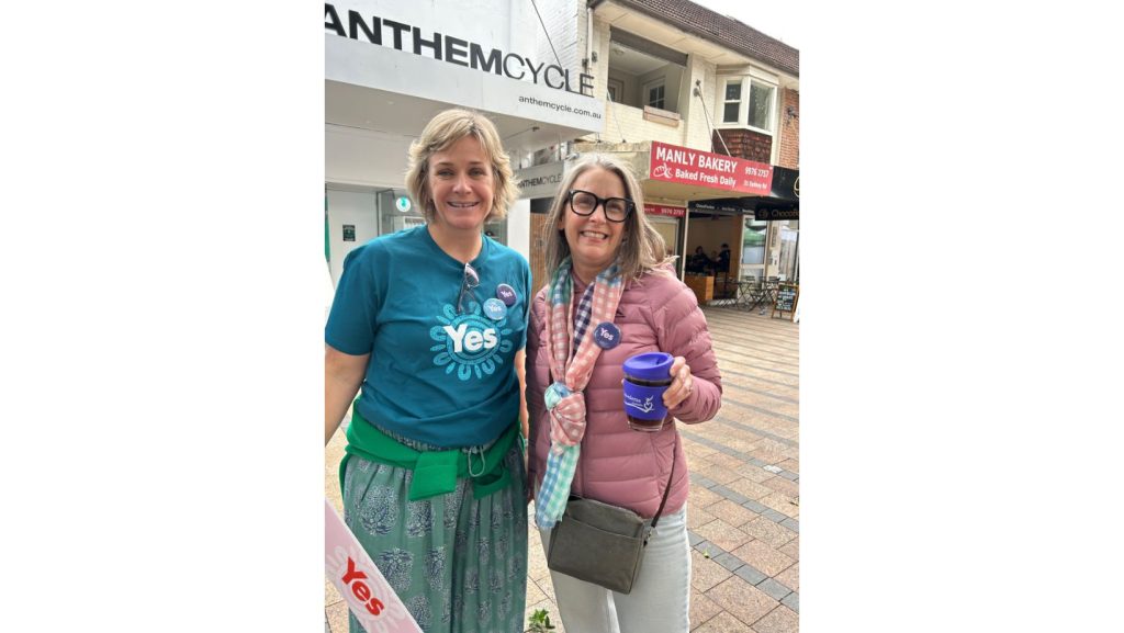 Lisa Higgins with MP, Zali Steggall